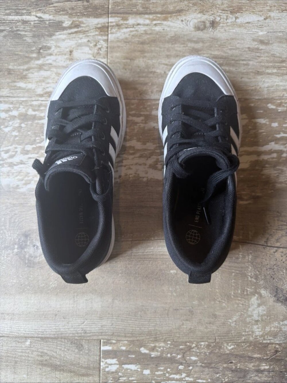 adidas Bravada 2.0 Black White Lifestyle Platform Fashion Shoes Women's 6 - Picture 6 of 8